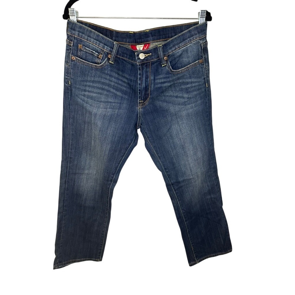 Lucky Brand Womens Jeans 10 30 Crop Straight Leg Blue Denim Cotton Blend